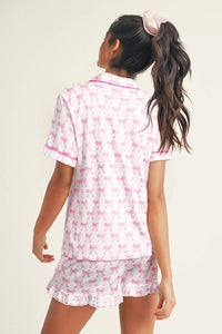 Bow Pajama Set