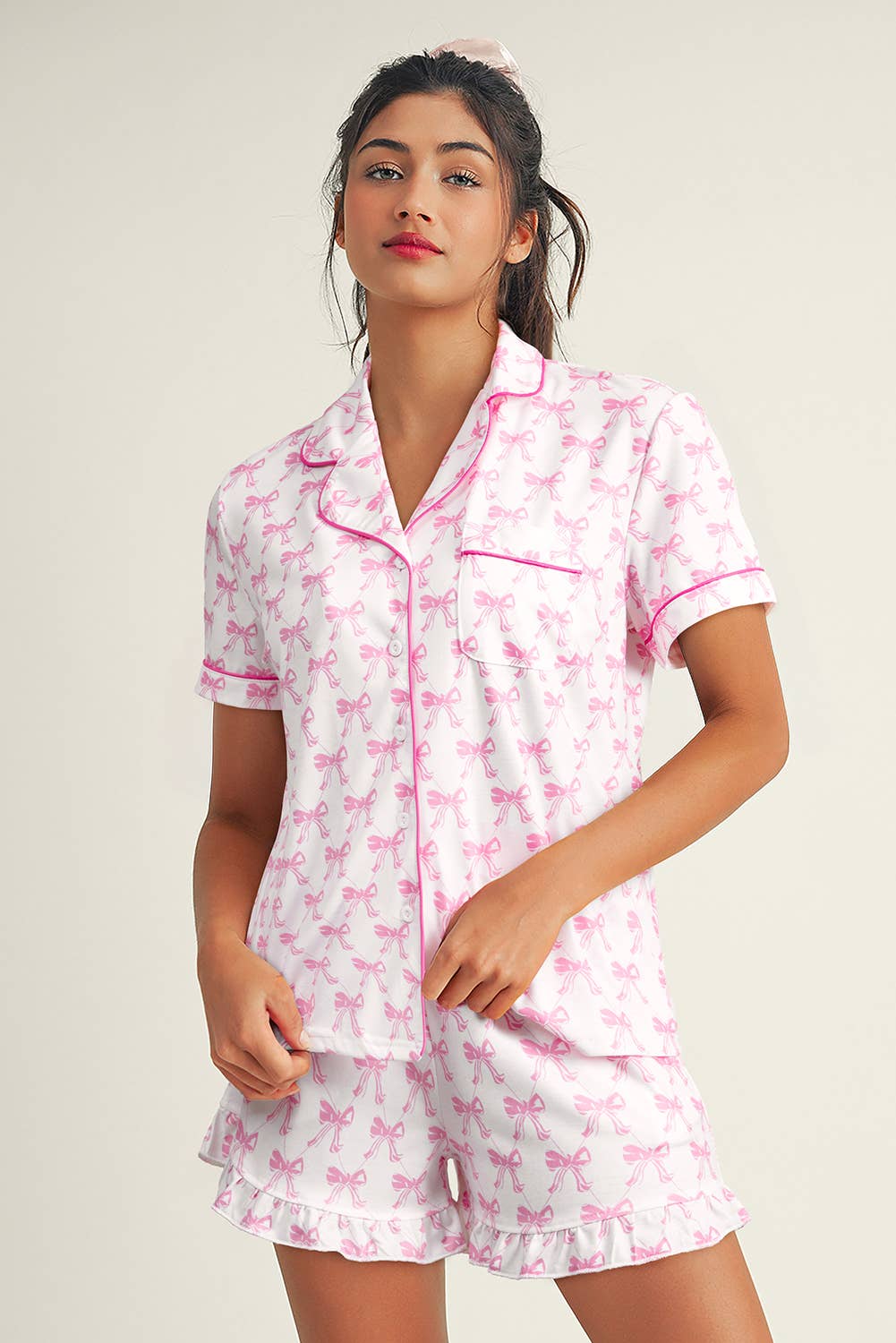 Bow Pajama Set