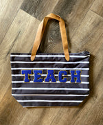 Load image into Gallery viewer, Varsity Letter Tote Bag
